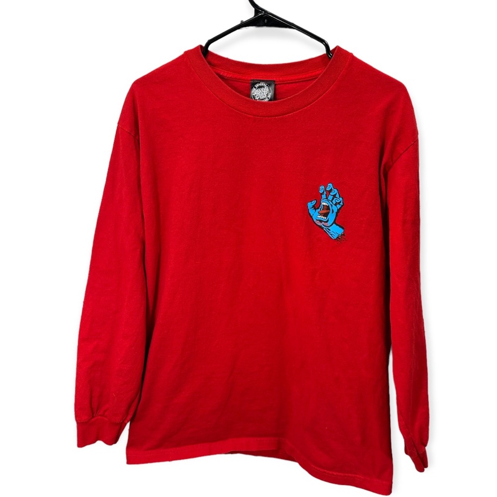 Santa Cruz Skateboard screaming  hand tee Large
